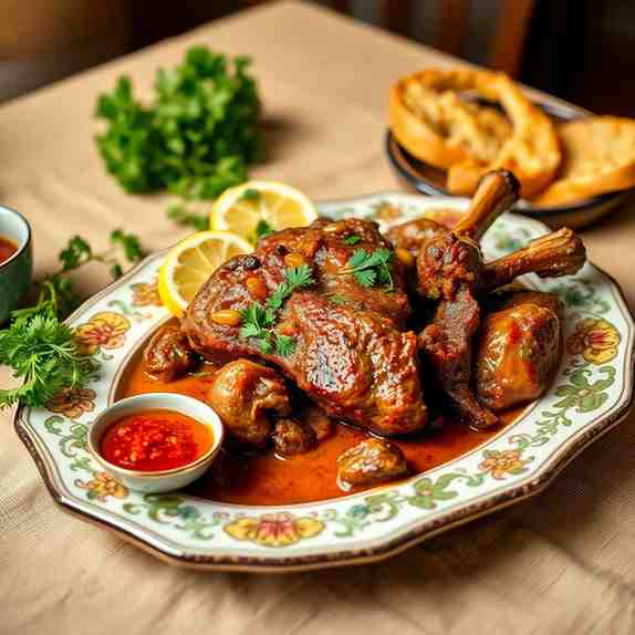 Algerian Mechoui Slow-Cooked Lamb Roast Recipe